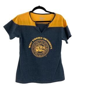 West Virginia University Women's Short Sleeve Tee - Blue and Gold